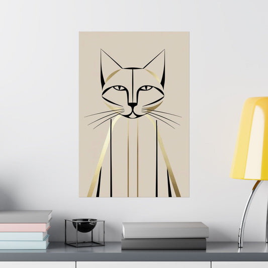 Elegant Whiskers Poster