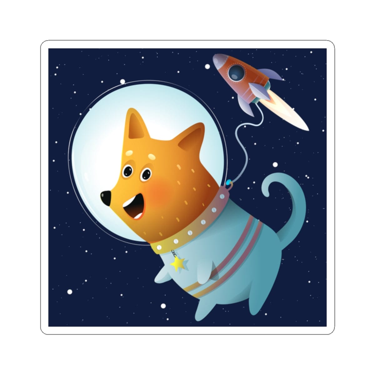 Space Dog Sticker