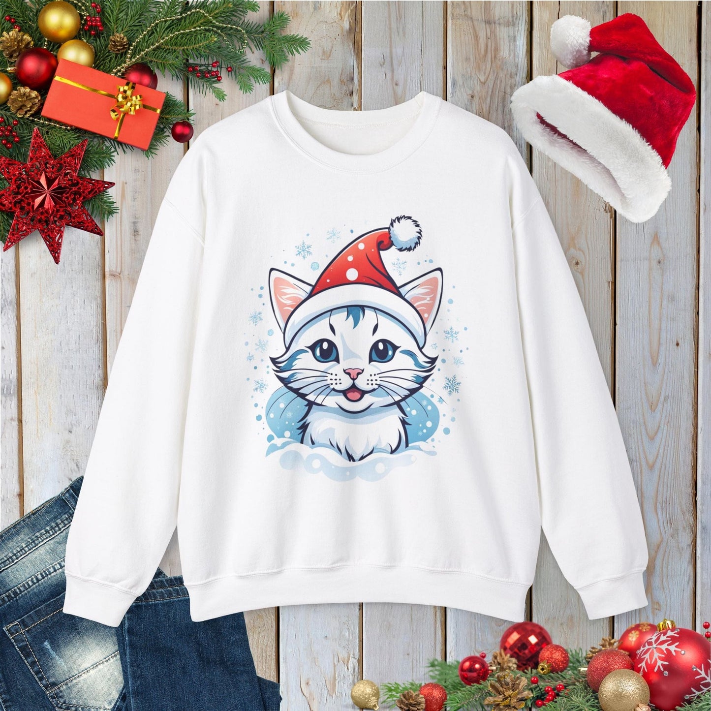 Snowy Kitty Sweatshirt